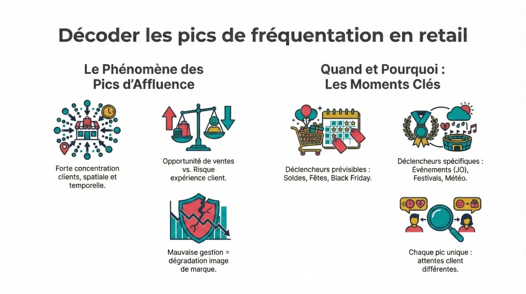 haute affluence en retail