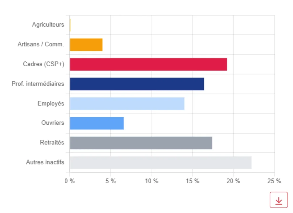 Répartition par catégorie socio-professionnelle