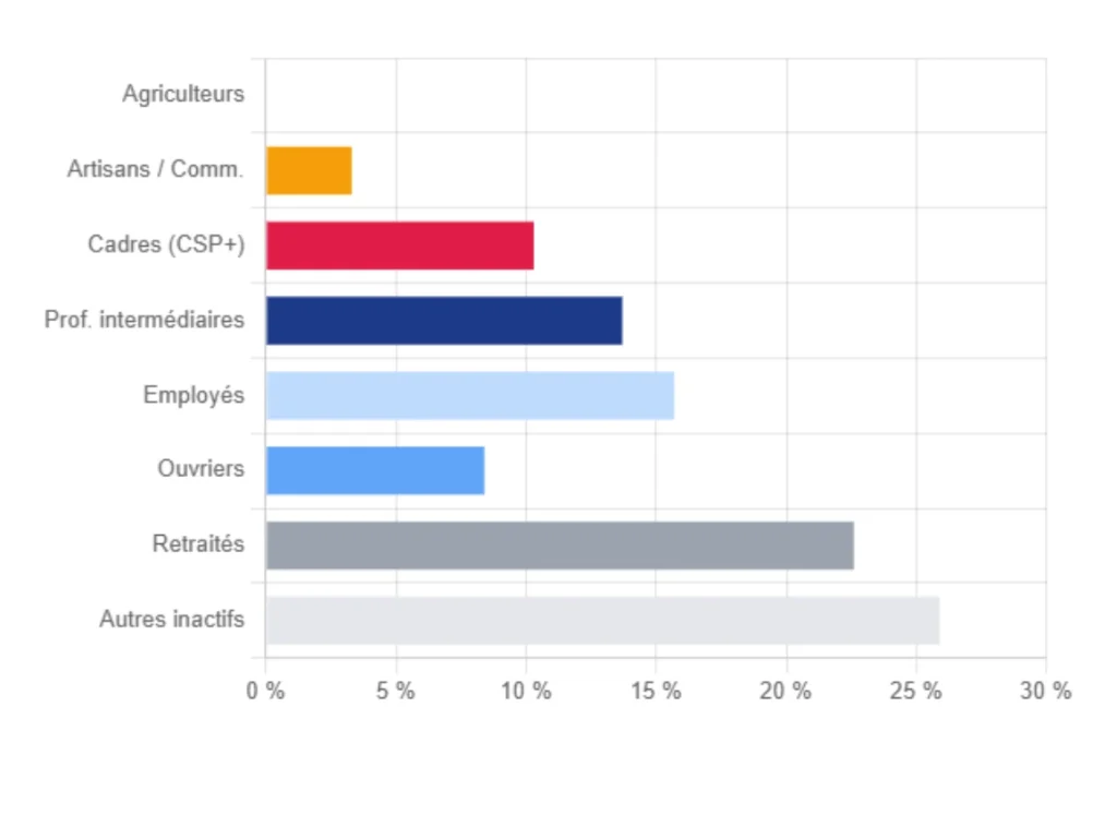 Répartition par catégorie socio-professionnelle