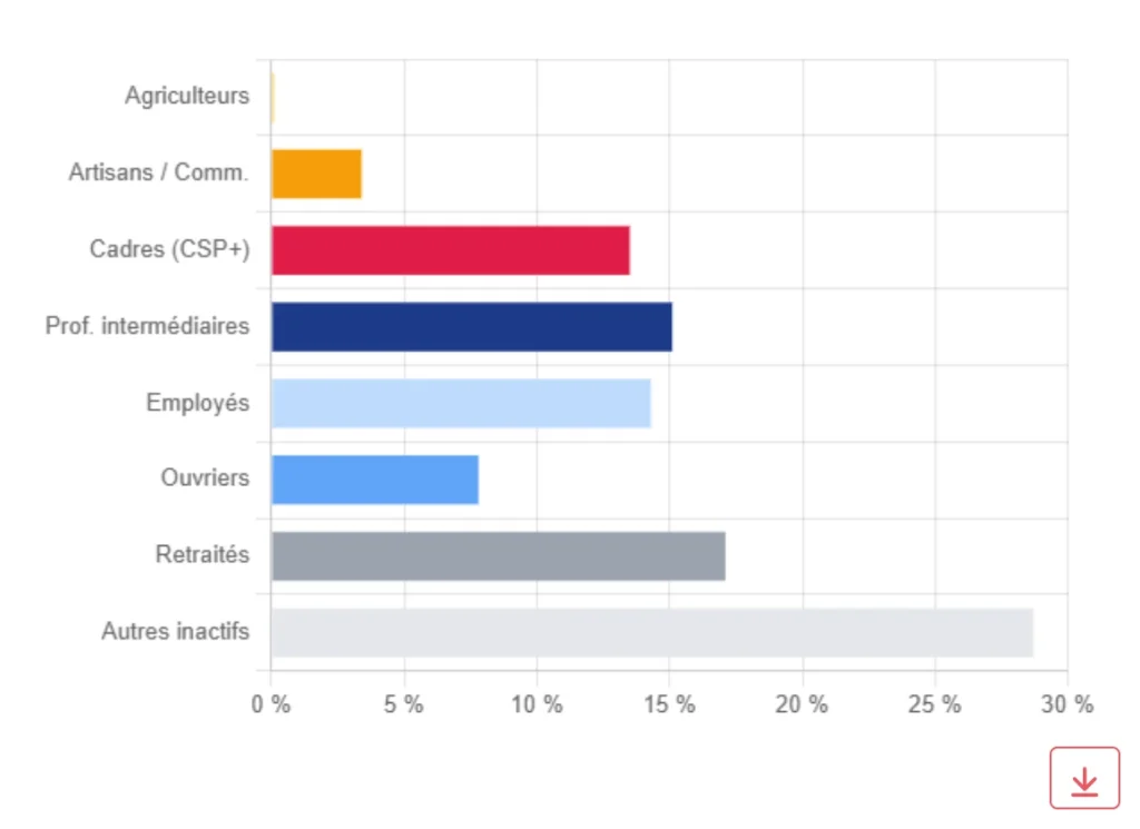 Répartition par catégorie socio-professionnelle