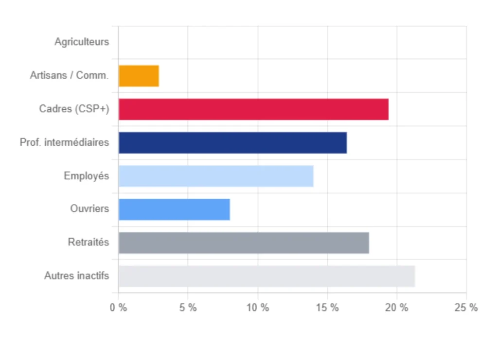 Répartition par catégorie socio-professionnelle