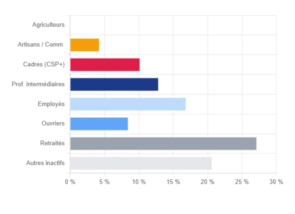Répartition par catégorie socio-professionnelle