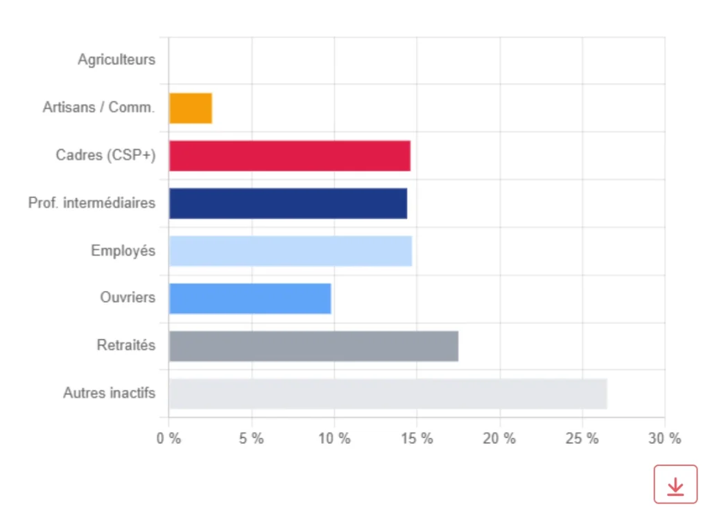Répartition par catégorie socio-professionnelle