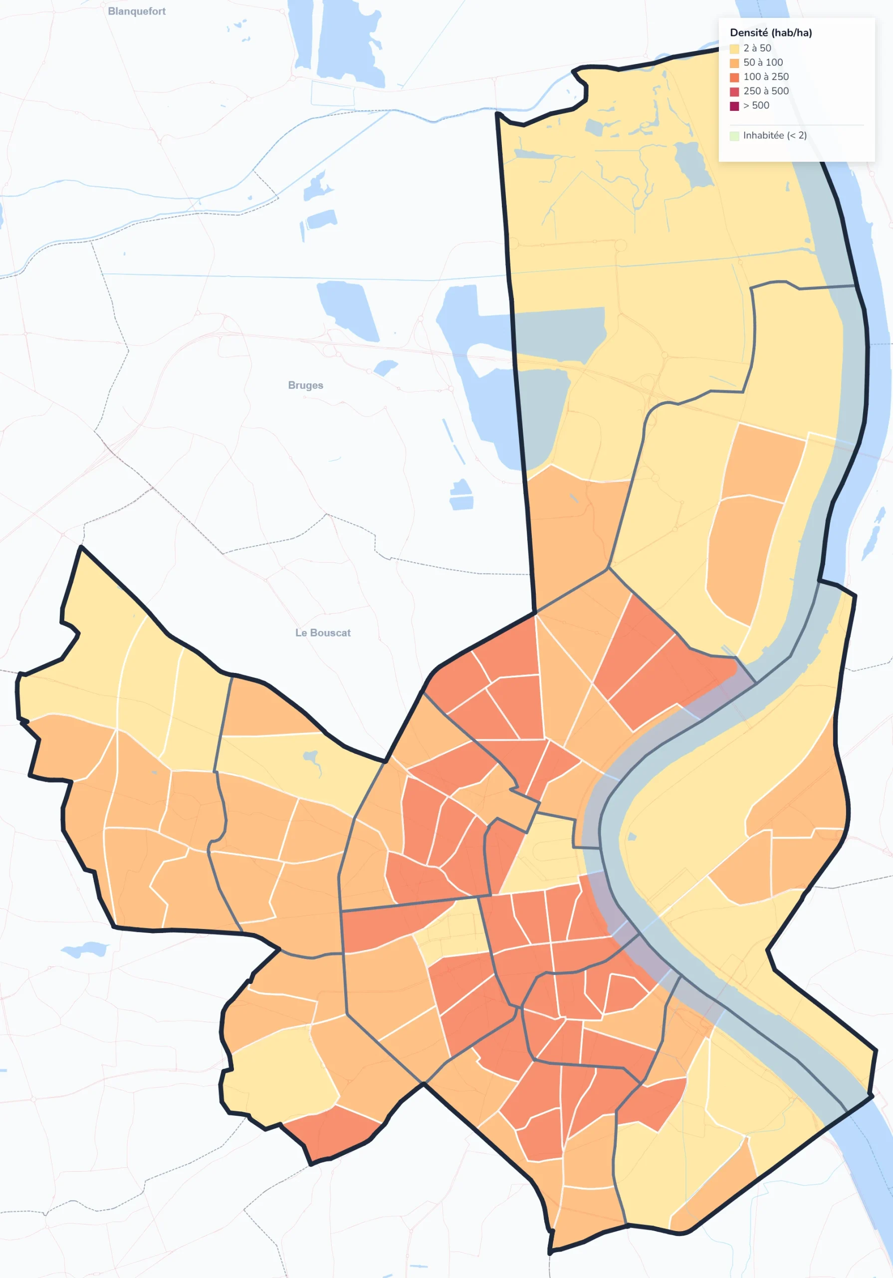 Données démographiques par quartier