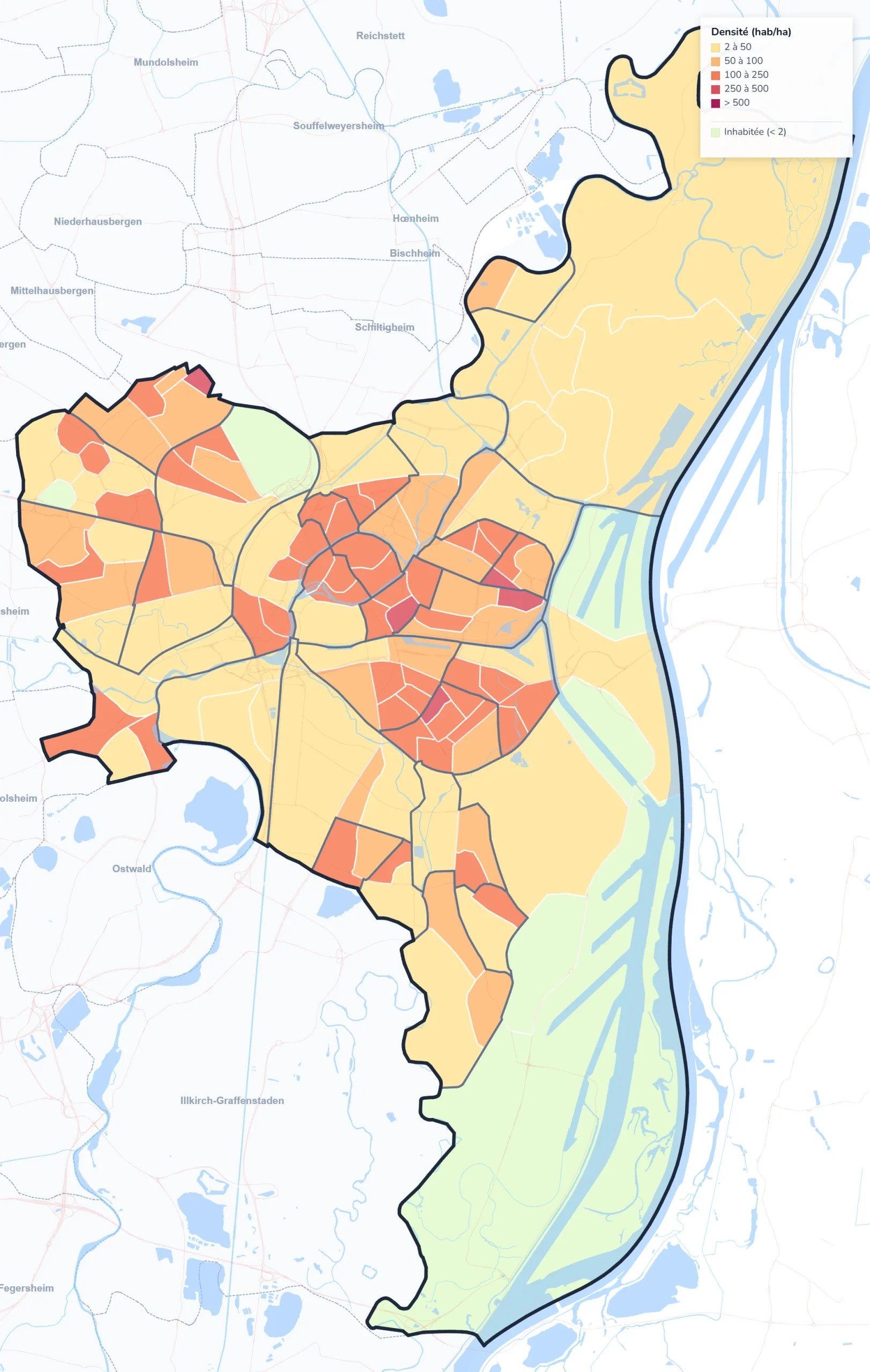 Données démographiques par quartier