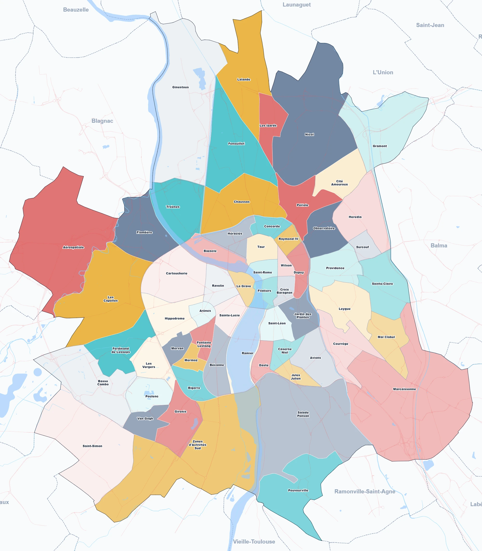 Arrondissements & Quartiers