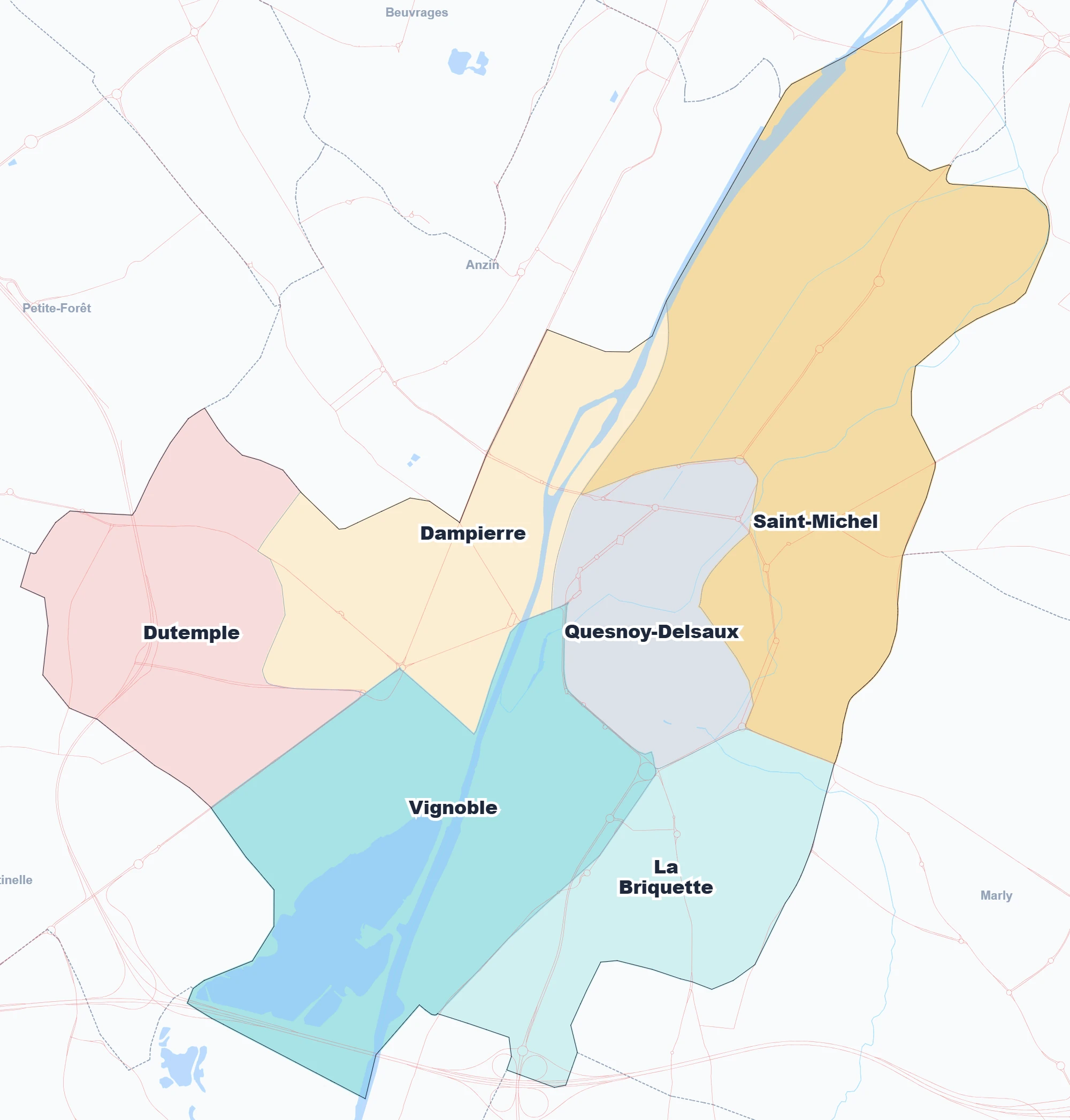 Arrondissements & Quartiers