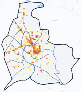 Carte des commerces de Montluçon