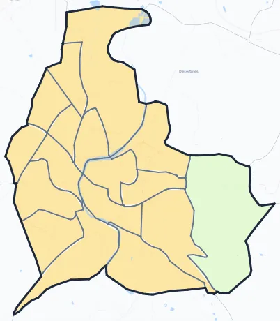 Carte de densité de population de Montluçon