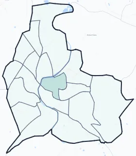 Carte de densité d'emplois salariés estimés de Montluçon