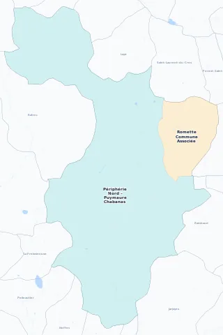 Carte des arrondissements et quartiers de Gap