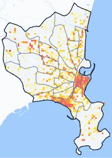 Carte des commerces de Antibes