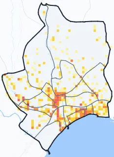 Carte des commerces de Cagnes-sur-Mer