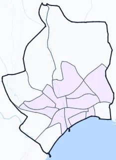 Carte de densité de population étudiante de Cagnes-sur-Mer
