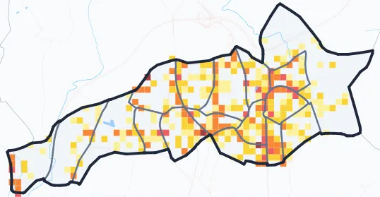 Carte des commerces de Le Cannet