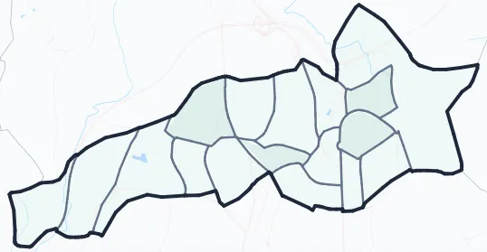 Carte de densité d'emplois salariés estimés de Le Cannet