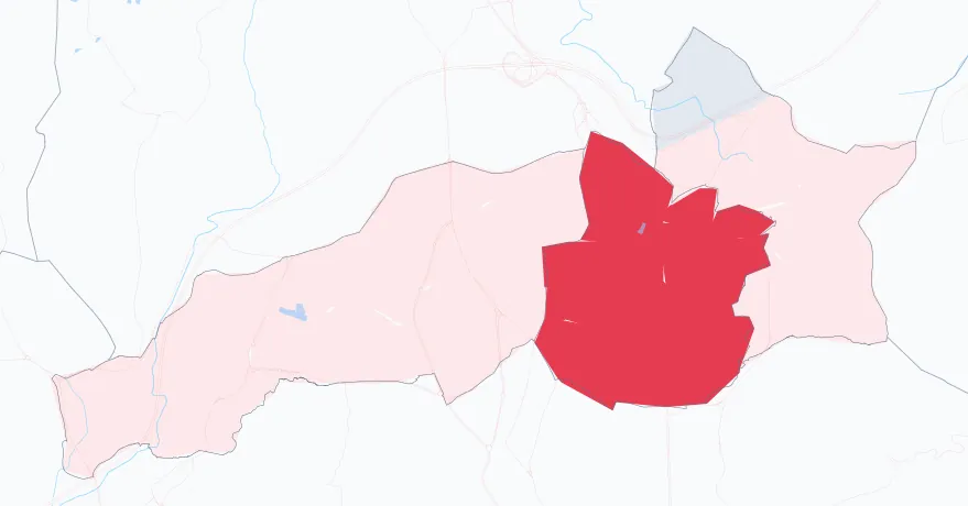 Carte de la valeur locative de référence de Le Cannet