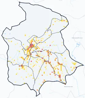 Carte des commerces de Grasse