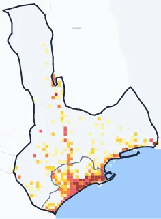 Carte des commerces de Menton