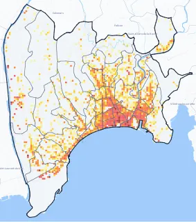 Carte des commerces de Nice