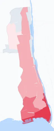 Carte de la valeur locative de référence de Saint-Laurent-du-Var