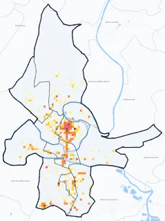 Carte des commerces de Charleville-Mézières
