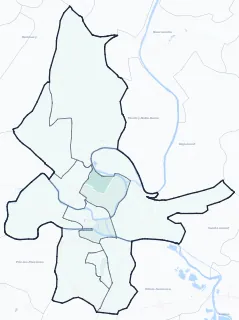 Carte de densité d'emplois salariés estimés de Charleville-Mézières