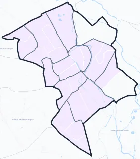 Carte de densité de population étudiante de Troyes