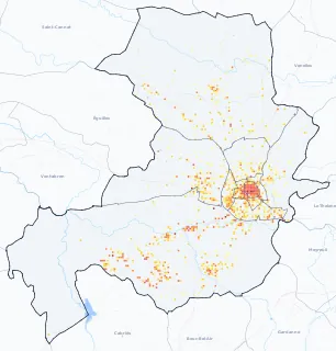 Carte des commerces de Aix-en-Provence