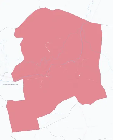 Carte de la valeur locative de référence de Aubagne