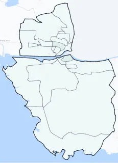 Carte de densité d'emplois salariés estimés de Martigues