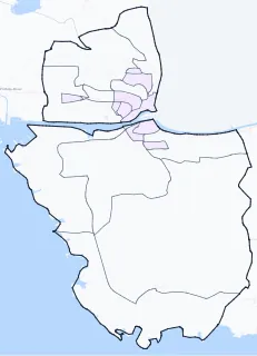 Carte de densité de population étudiante de Martigues