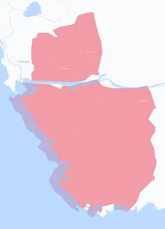 Carte de la valeur locative de référence de Martigues