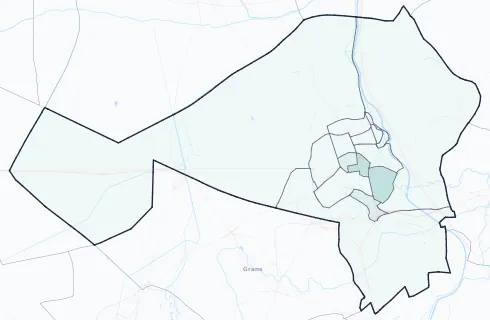 Carte de densité d'emplois salariés estimés de Salon-de-Provence