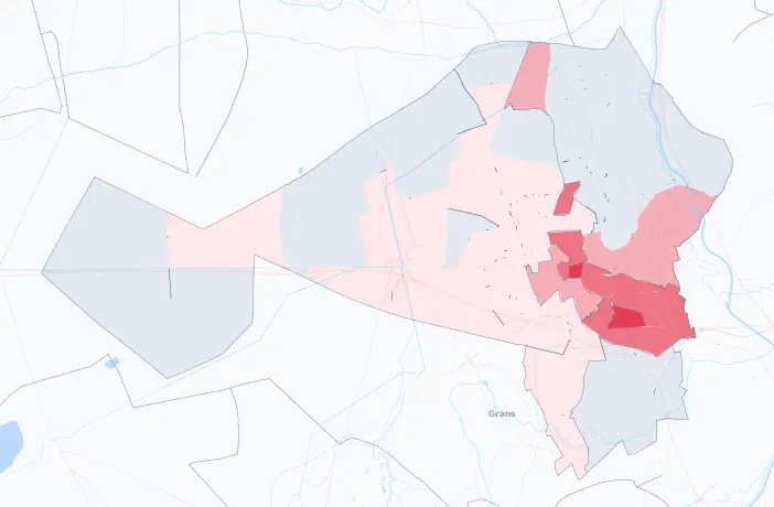 Carte de la valeur locative de référence de Salon-de-Provence