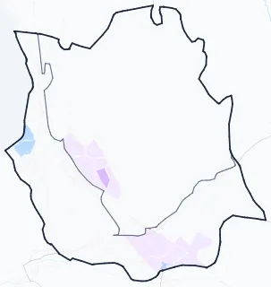 Carte de densité de population étudiante de Vitrolles