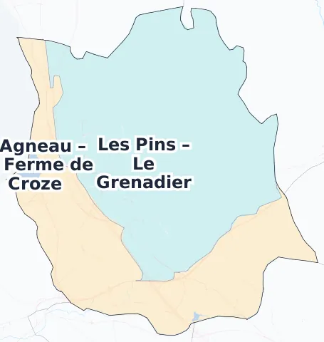 Carte des arrondissements et quartiers de Vitrolles
