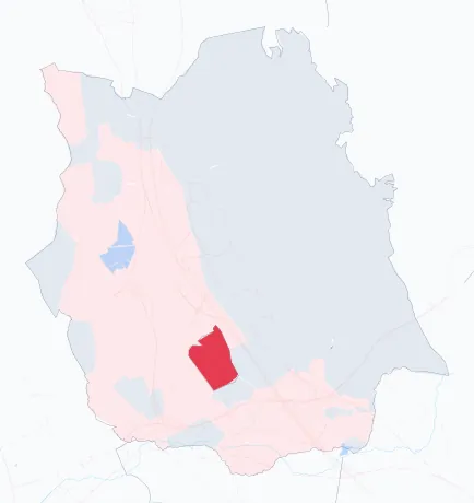 Carte de la valeur locative de référence de Vitrolles