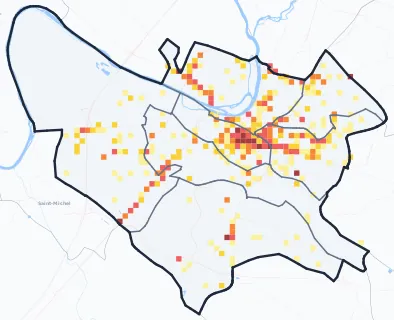 Carte des commerces de Angoulême