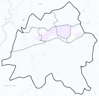 Carte de densité de population étudiante de Brive-la-Gaillarde