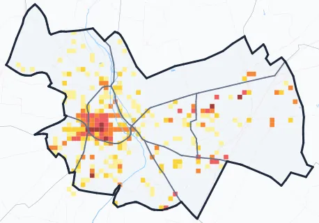 Carte des commerces de Chartres