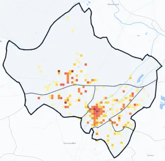 Carte des commerces de Dreux