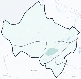 Carte de densité d'emplois salariés estimés de Dreux