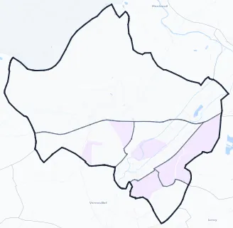 Carte de densité de population étudiante de Dreux