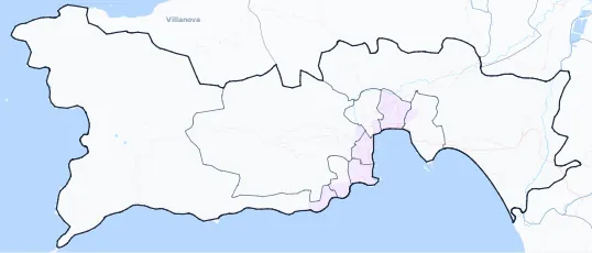 Carte de densité de population étudiante de Ajaccio