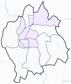 Carte de densité de population étudiante de Alès