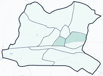 Carte de densité d'emplois salariés estimés de Colomiers