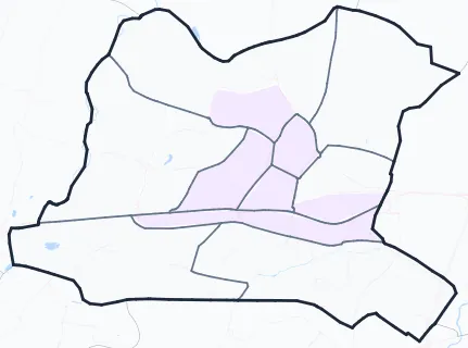 Carte de densité de population étudiante de Colomiers
