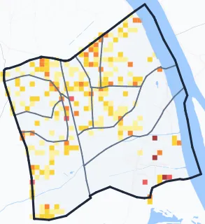 Carte des commerces de Bègles