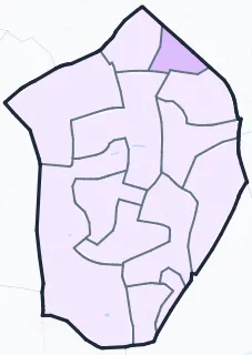 Carte de densité de population étudiante de Talence